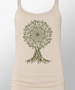 Soul Flower Short Sleeves Organic Cotton Cami - Mandala Tree