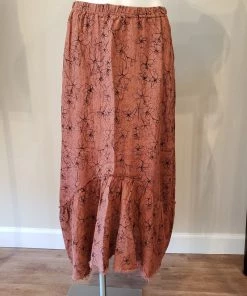 Cutloose Flounce Linen Skirt