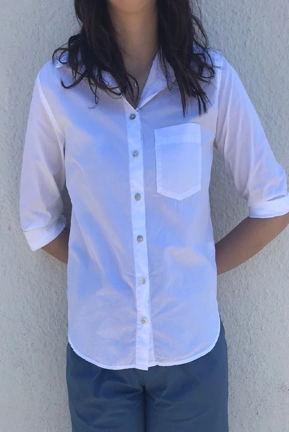 Cutloose 3/4 Sleeve Pocket Poplin Shirt 3 Cutloose 3/4 Sleeve Pocket Poplin Shirt