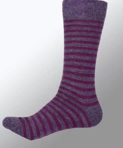 Tey Art Alpaca Blend Socks -Stripes