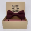 Belfast Bow Irish Linen Bow Tie - Burgundy New Arrivals