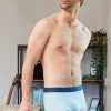 Billybelt Men's Organic Cotton Boxers Briefs - Organic Jersey Blue Seigaiha