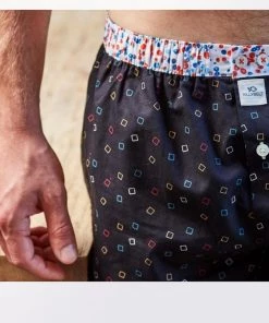 Billybelt Men's Organic Cotton Boxers - Navy With Ice Cube