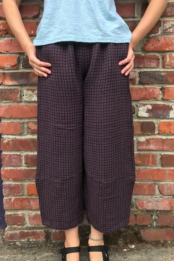 Cutloose Checkered Linen/Cotton Lantern Pant 3 Cutloose Checkered Linen/Cotton Lantern Pant