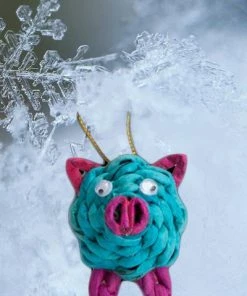 Marquet Household Items Recycled Paper Ornament - Pig