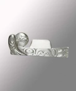 Panabo Silver Pewter Business Card Holder Organic Home