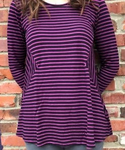 Cutloose Fleece Long Sleeve Shirt - Striped