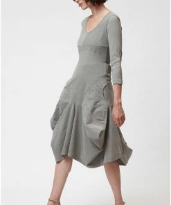 Corduroy Dress By Inizio - Magic With 3/4 Sleeve (M Only)