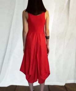 Italian Linen Dress By Inizio - Magic Sleeveless Dresses