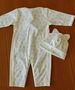 Kissy Kissy Baby Organic Cotton Playsuit - Mini Bear Print