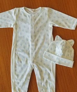 Kissy Kissy Baby Organic Cotton Playsuit - Mini Bear Print