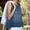 Linen Sleeveless Top From Inizio Hi-Low