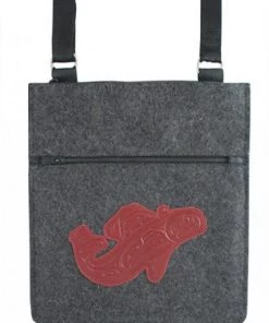 Panabo Wool Felt Messenger Bag - Corrine Hunt