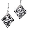 Panabo Silver Pewter Hummingbird Diamond Earrings-Bill Helin Jewelry
