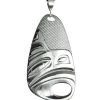 Panabo Eagle Silver Pewter Pendant With Satin Cord - Art By Corrine Hunt 2 Panabo Eagle Silver Pewter Pendant With Satin Cord - Art By Corrine Hunt
