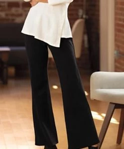 Blue Canoe Ponte Pants - Flared Leg