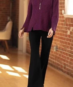 Blue Canoe Ponte Pants - Flared Leg