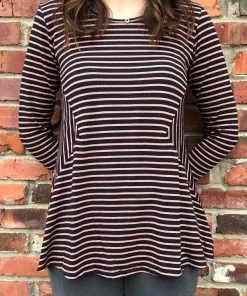 Cutloose Fleece Long Sleeve Shirt - Striped