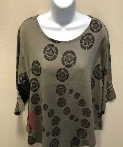 Yasuko New Arrivals Printed Light Cotton Blouse - Kamon CK 176