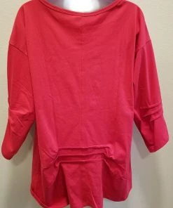 Yasuko Origami Cotton Tee With Pocket