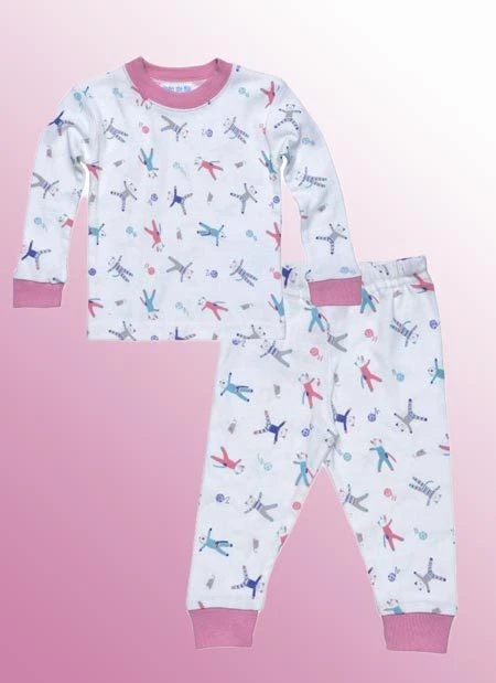 Under The Nile Organic Long Johns (PJs) Set Baby - 3 Mo. To 24 Mo. 3 Under The Nile Organic Long Johns (PJs) Set Baby - 3 Mo. To 24 Mo.