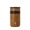Elemental Teak Wood Print Tumbler With Ceramic Lid Organic Home
