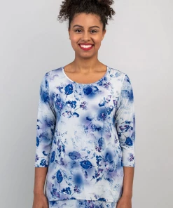 Blue Sky Layered Tunic 3/4 Sleeve - Kindness New Arrivals