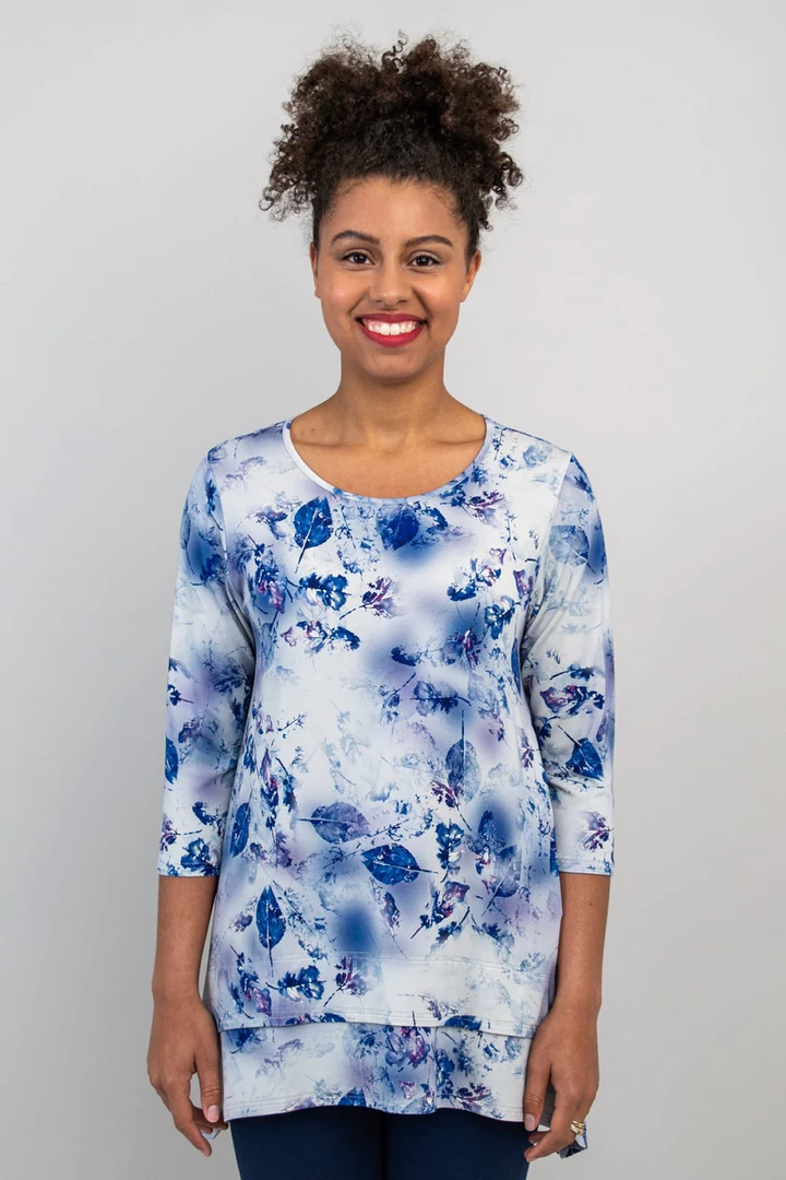 Blue Sky Layered Tunic 3/4 Sleeve - Kindness New Arrivals 4 Blue Sky Layered Tunic 3/4 Sleeve - Kindness New Arrivals