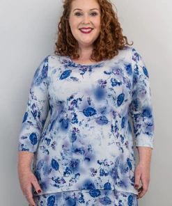 Blue Sky Layered Tunic 3/4 Sleeve - Kindness New Arrivals 9 Blue Sky Layered Tunic 3/4 Sleeve - Kindness New Arrivals