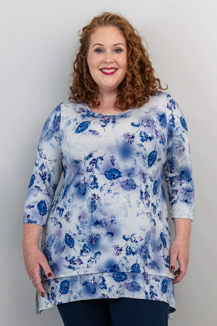 Blue Sky Layered Tunic 3/4 Sleeve - Kindness New Arrivals 5 Blue Sky Layered Tunic 3/4 Sleeve - Kindness New Arrivals