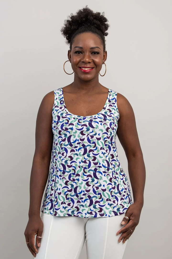 Blue Sky Bamboo Viscose Tank - Marcie 3 Blue Sky Bamboo Viscose Tank - Marcie