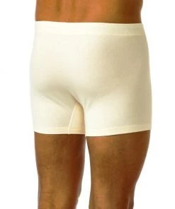 Bgreen Men's Organic Cotton Trunks With Covered Elastic Underwear