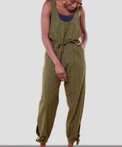 Soul Flower Striped Hippie Overalls Skirt, Pants