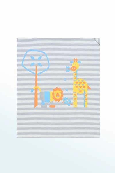 Under The Nile Baby Organic Cotton Romper - Jungle Animals Print 4 Under The Nile Baby Organic Cotton Romper - Jungle Animals Print