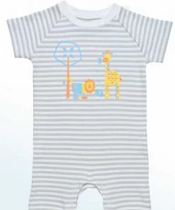 Under The Nile Baby Organic Cotton Romper - Jungle Animals Print