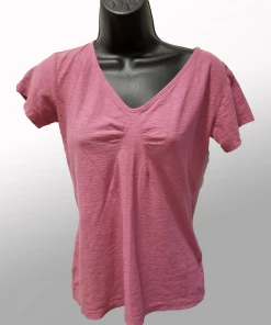 Cutloose Short Sleeve Tuck Front Top Short Sleeves