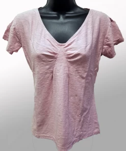 Cutloose Short Sleeve Tuck Front Top Short Sleeves