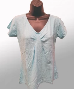 Cutloose Short Sleeve Tuck Front Top Short Sleeves