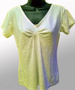 Cutloose Short Sleeve Tuck Front Top Short Sleeves