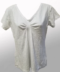 Cutloose Short Sleeve Tuck Front Top Short Sleeves