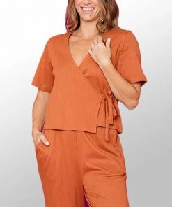 Mata Traders Cotton Wrap Top - Marley