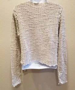 Cutloose Sweaters, Jackets, Coats Textured Crop Cardigan Sweater Button Down