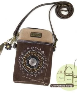 Chala Vegan Leather Purse - Phone Cross Body-vertical Bags