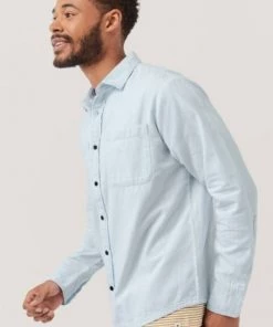 Pact Men’s Denim Chambray Ranch Shirt