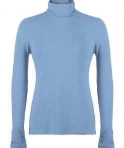 Icelandic Design Long Sleeves Rouched Turtleneck - Kendrick (modal Blend)