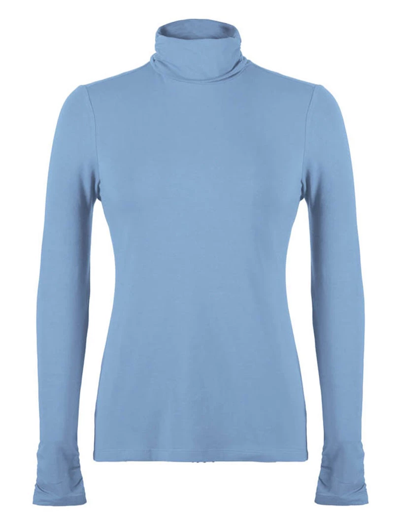 Icelandic Design Long Sleeves Rouched Turtleneck - Kendrick (modal Blend) 4 Icelandic Design Long Sleeves Rouched Turtleneck - Kendrick (modal Blend)