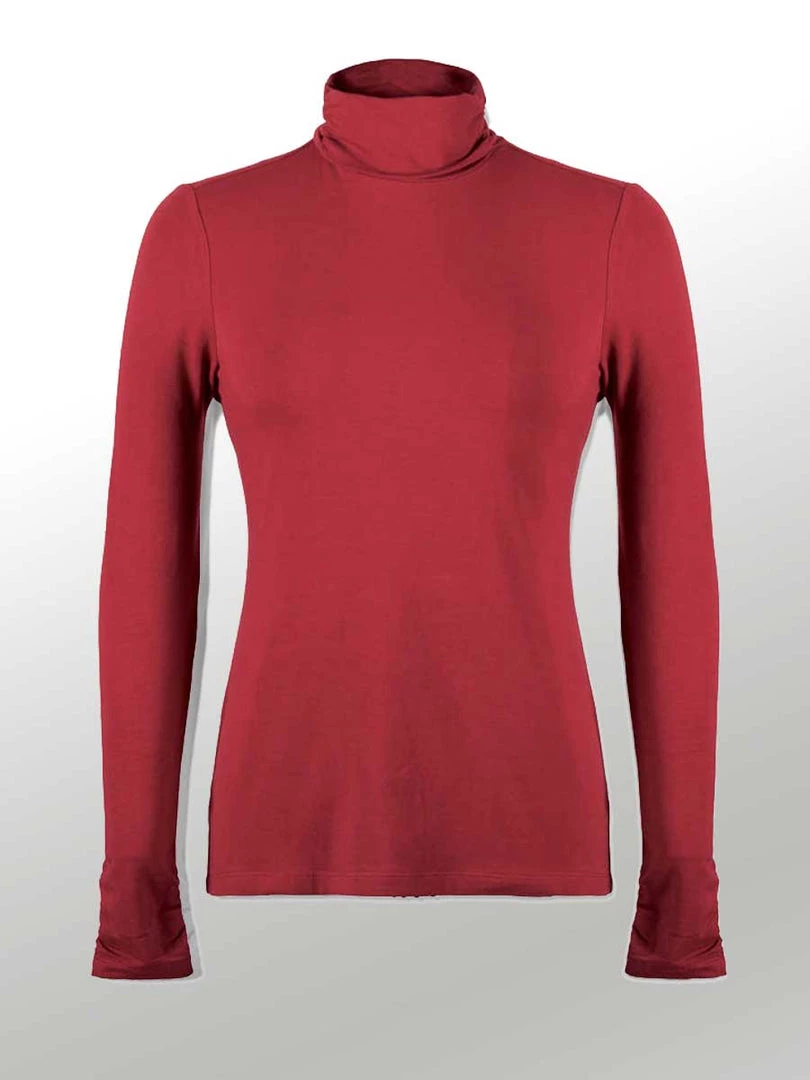 Icelandic Design Long Sleeves Rouched Turtleneck - Kendrick (modal Blend) 5 Icelandic Design Long Sleeves Rouched Turtleneck - Kendrick (modal Blend)
