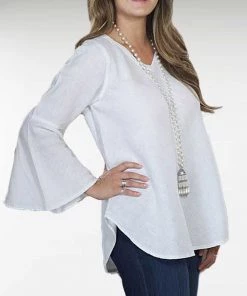 Crown Linen Felicity Linen Tunic Long Sleeves