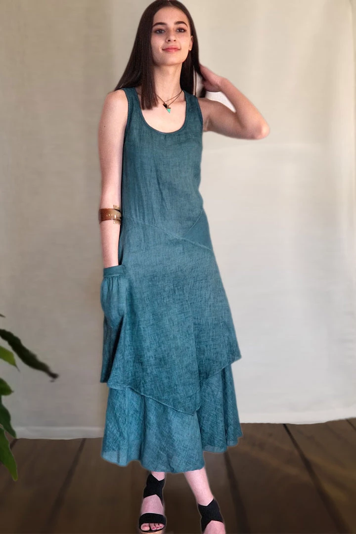 Italian Linen Dress By Inizio - Flutter Dresses 11 Italian Linen Dress By Inizio - Flutter Dresses