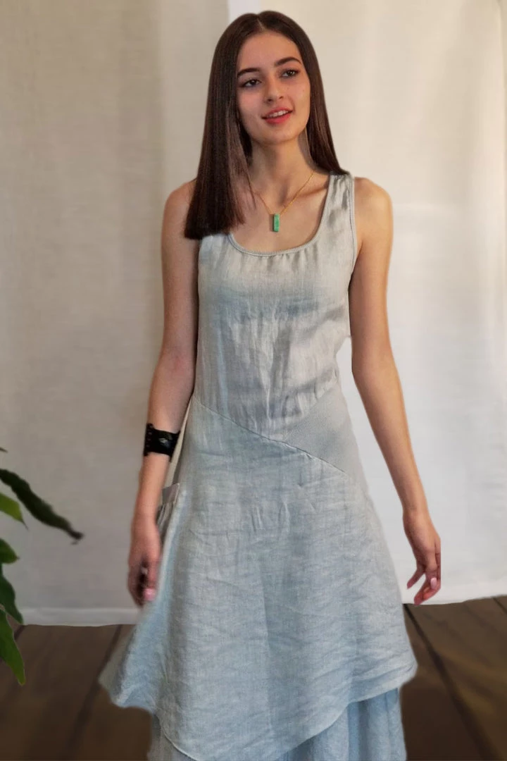 Italian Linen Dress By Inizio - Flutter Dresses 5 Italian Linen Dress By Inizio - Flutter Dresses